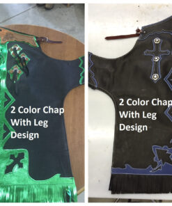 Rodeo Chaps | Bull Riding Chaps | Custom Chap Builder - With Leg Design